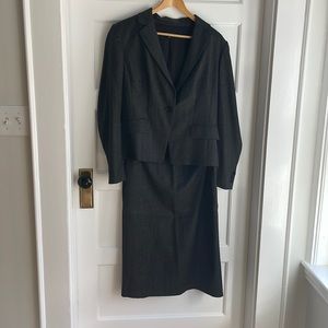 Ann Taylor Dark Grey skirt suit